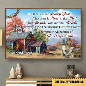 KISSFAITH-I Still Believe In Amazing Grace - Personalized Christian Canvas