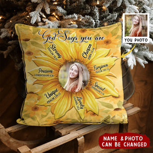 God Says You Are Personalized Gift For Woman Pillow