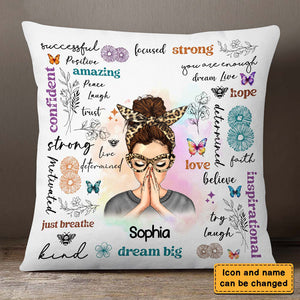 Personalized Positive Affirmations Pillowcase