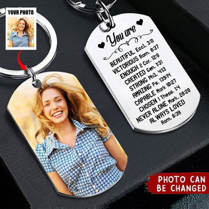 Personalized You Are Inspiration, Bible Verse Gift Keychain