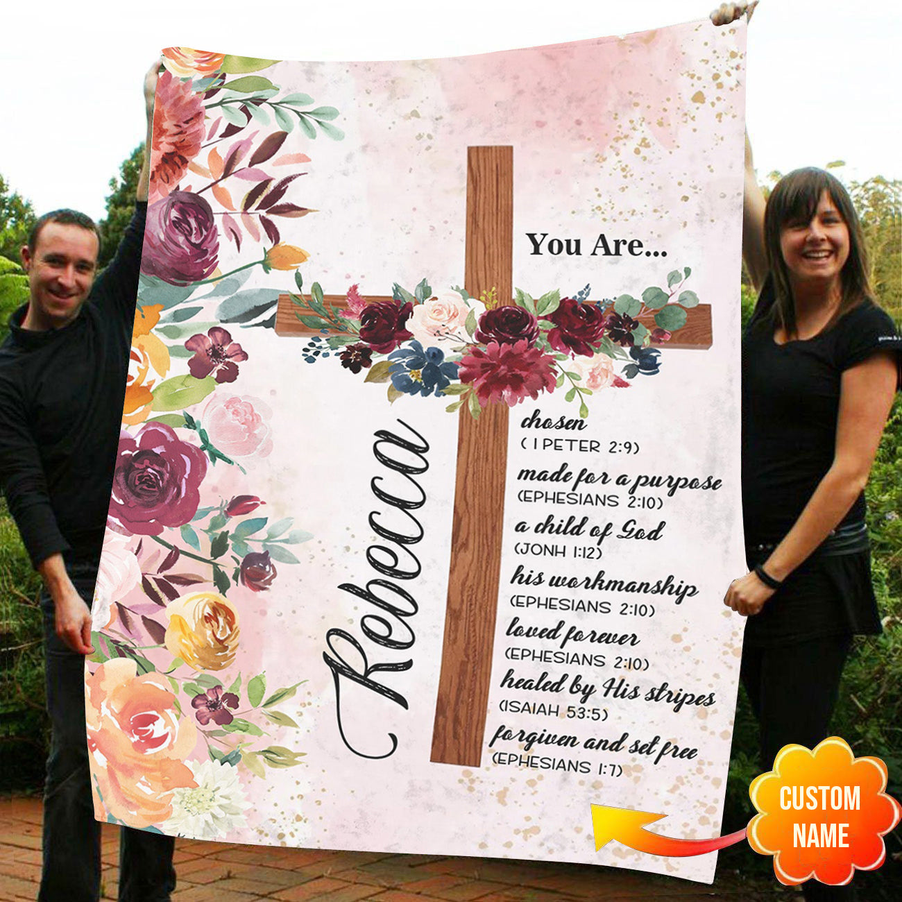 Personalized Custom Name You Are Beautiful Blanket