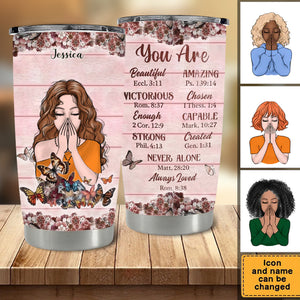 Affirmation Christian Gifts -Personalized Tumbler