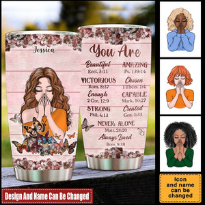 Affirmation Christian Gifts -Personalized Tumbler