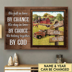 We Belong Together By God Wall Decor Personalized Poster