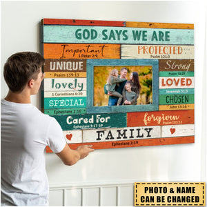 God Say We Are Family Wall Decor Personalized Poster