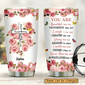 Personalized Tumbler- Inspirational Gift for Ladies