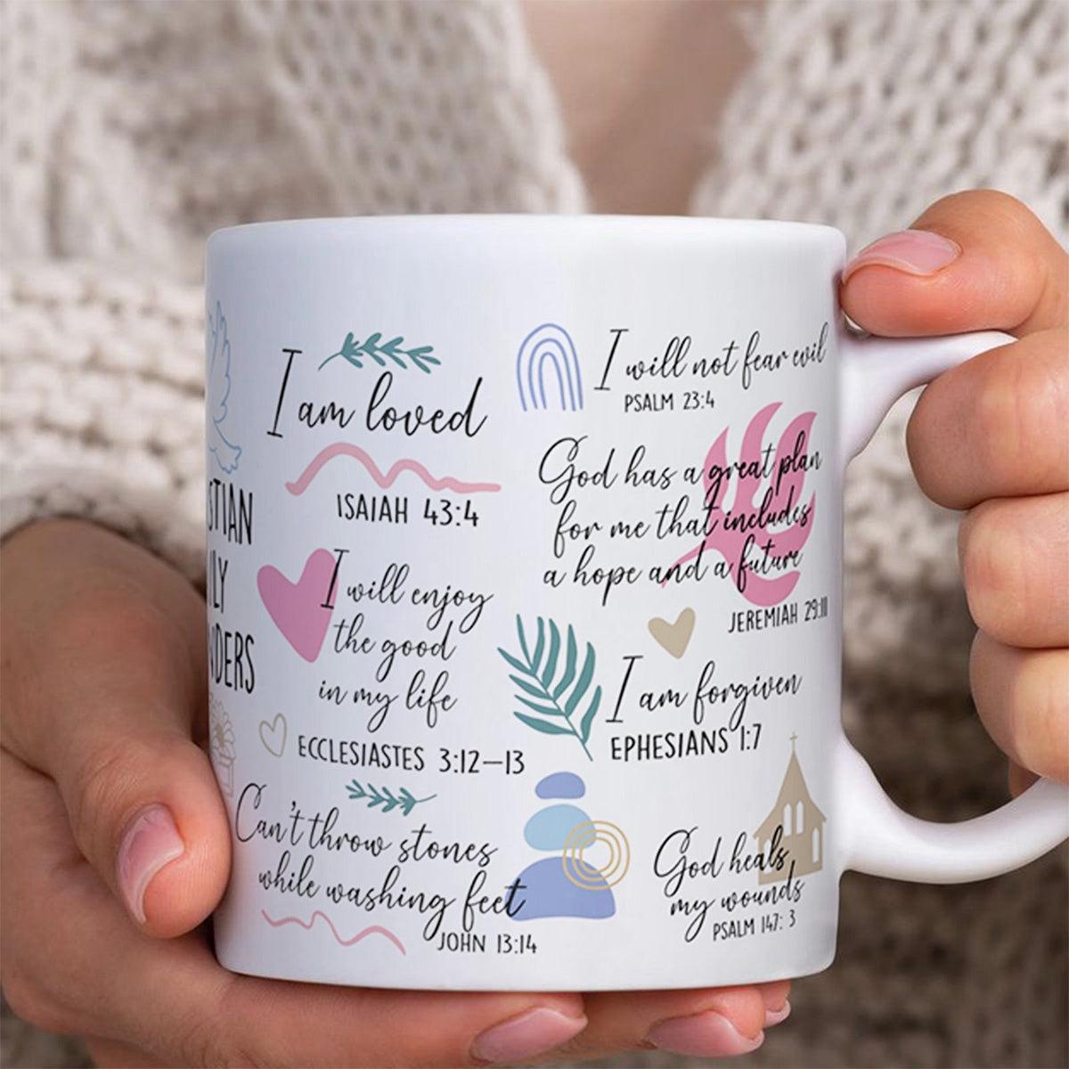 KISSFAITH-Christian Mug Sublimation Design Religious Gift