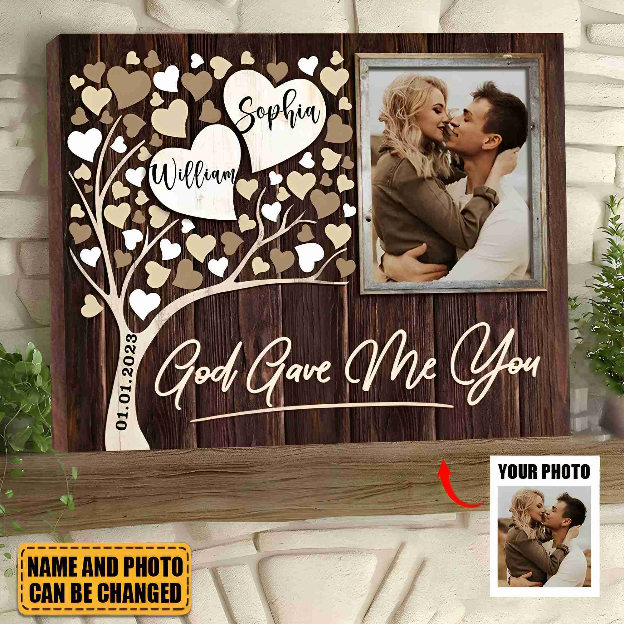 God Gave Me You-Personalized Christian Wedding Gifts