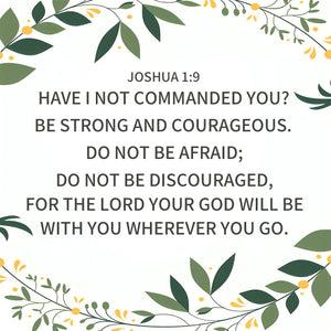 KISSFAITH-Joshua 1:9  Bracelet-Be Strong And Courageous