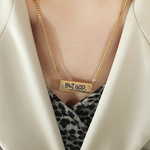 KISSFAITH-It's Not The End But God Bar Necklace