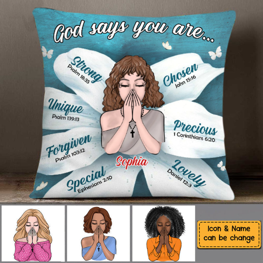 God Says Daughter Pillowcase