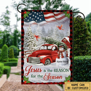 Jesus is the reason for the season - Personalized Garden Flag