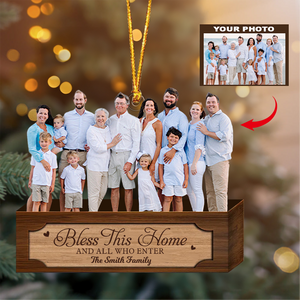 Bless This Home - Personalized Acrylic Ornament