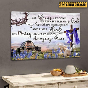 My Chains Are Gone, I’ve Been Set Free My God - Personalized Canvas