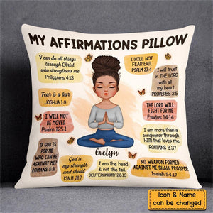 Christian Affirmations Pillowcase