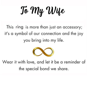 To My Wife - Personalized Promise Birthstones Ring