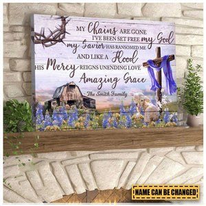 His Mercy Reigns Unending Love - Jesus Landscape Canvas Prints