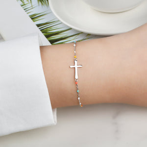 KISSFAITH-To My Sister In Christ Cross Bracelet