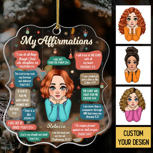 My Affirmations - Personalized Acrylic Ornament