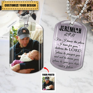 Custom Photo With Bible Personalized Necklace