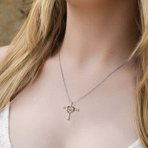 KISSFAITH-To My Sisters in Christ Cross Necklace