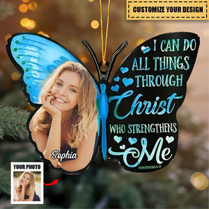 I Can Do All Things - Personalized Photo Ornament