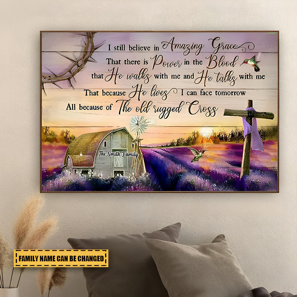 I Still Believe In Amazing Grace Jesus Canvas-Personalized Canvas