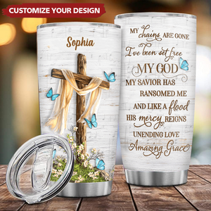 Cross Chains Are Gone Personalized Tumbler