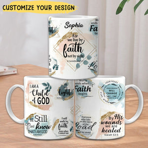 KISSFAITH-For We Live By Faith Not By Sight Personalized Mug