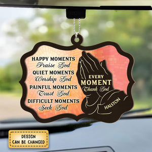 KISSFAITH-Christian Every Moment Thank God Personalized Ornament