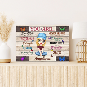 Personalized Canvas Prints Custom Design And Name - You Are Beautiful Dem Canvas