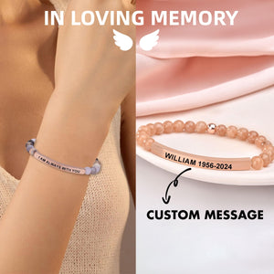 Personalized Custom Memorial Text  Bracelet  - Gift For Christmas