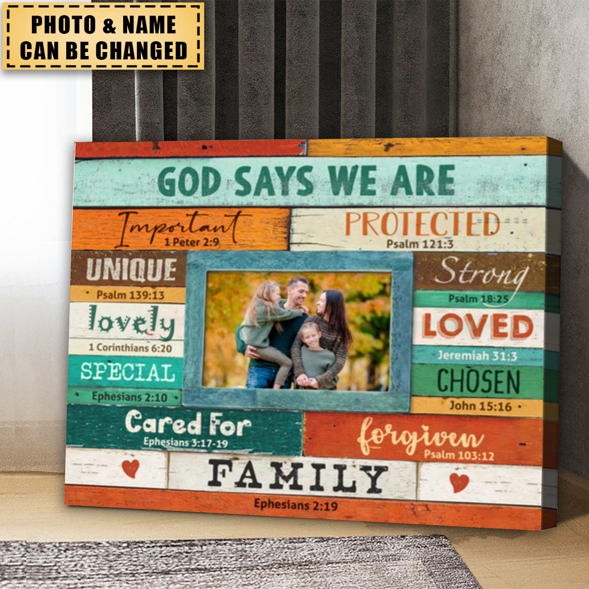 God Say We Are Family Wall Decor Personalized Poster