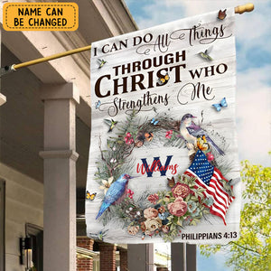 I Can Do All Things Through Christ Who Strengthens Me Personalized Garden
