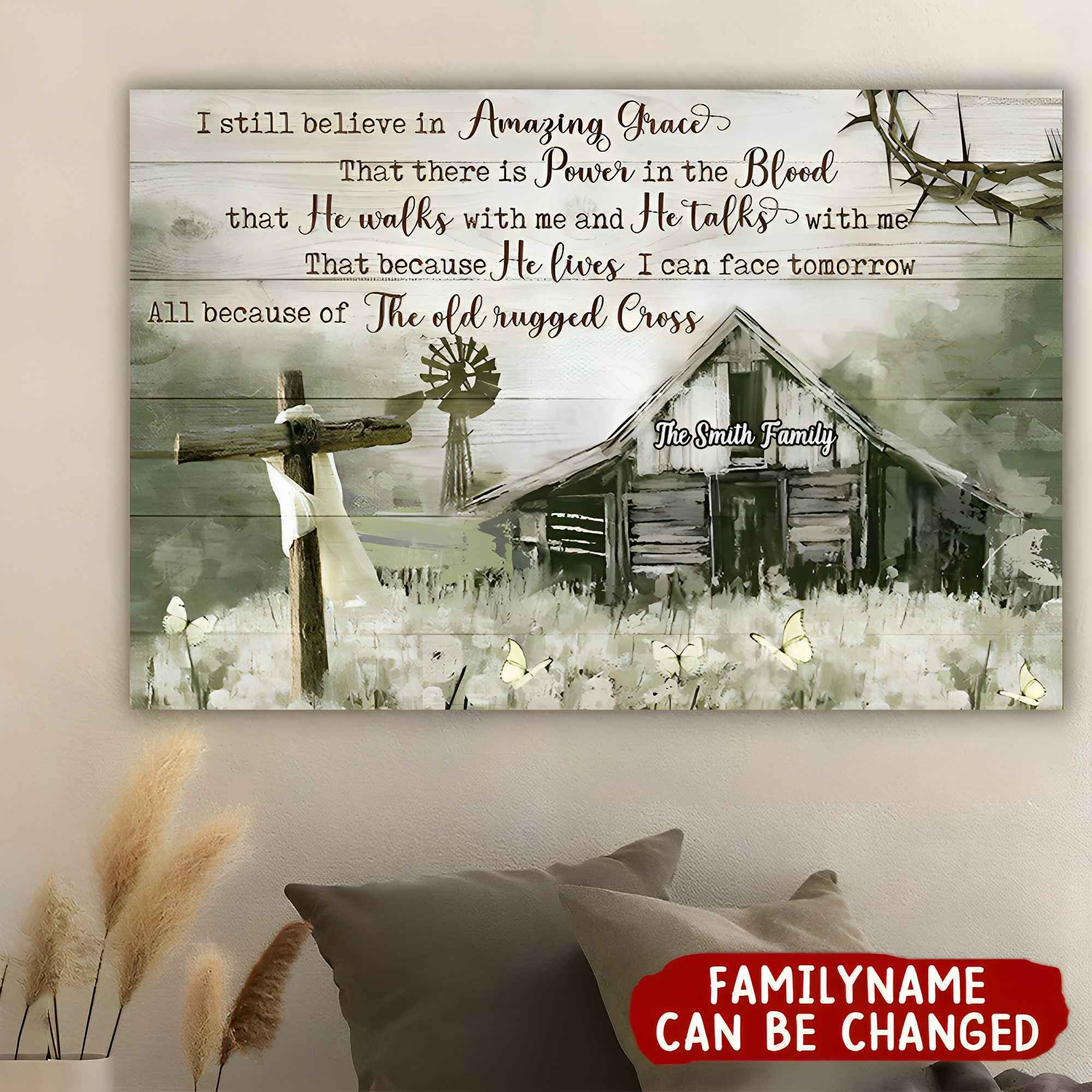 I Still Believe In Amazing Grace - Countryside, Jesus Landscape Canvas