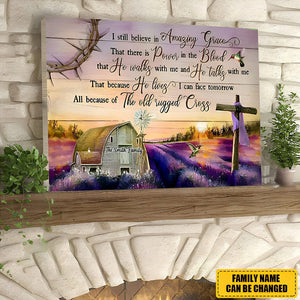 I Still Believe In Amazing Grace Jesus Canvas-Personalized Canvas