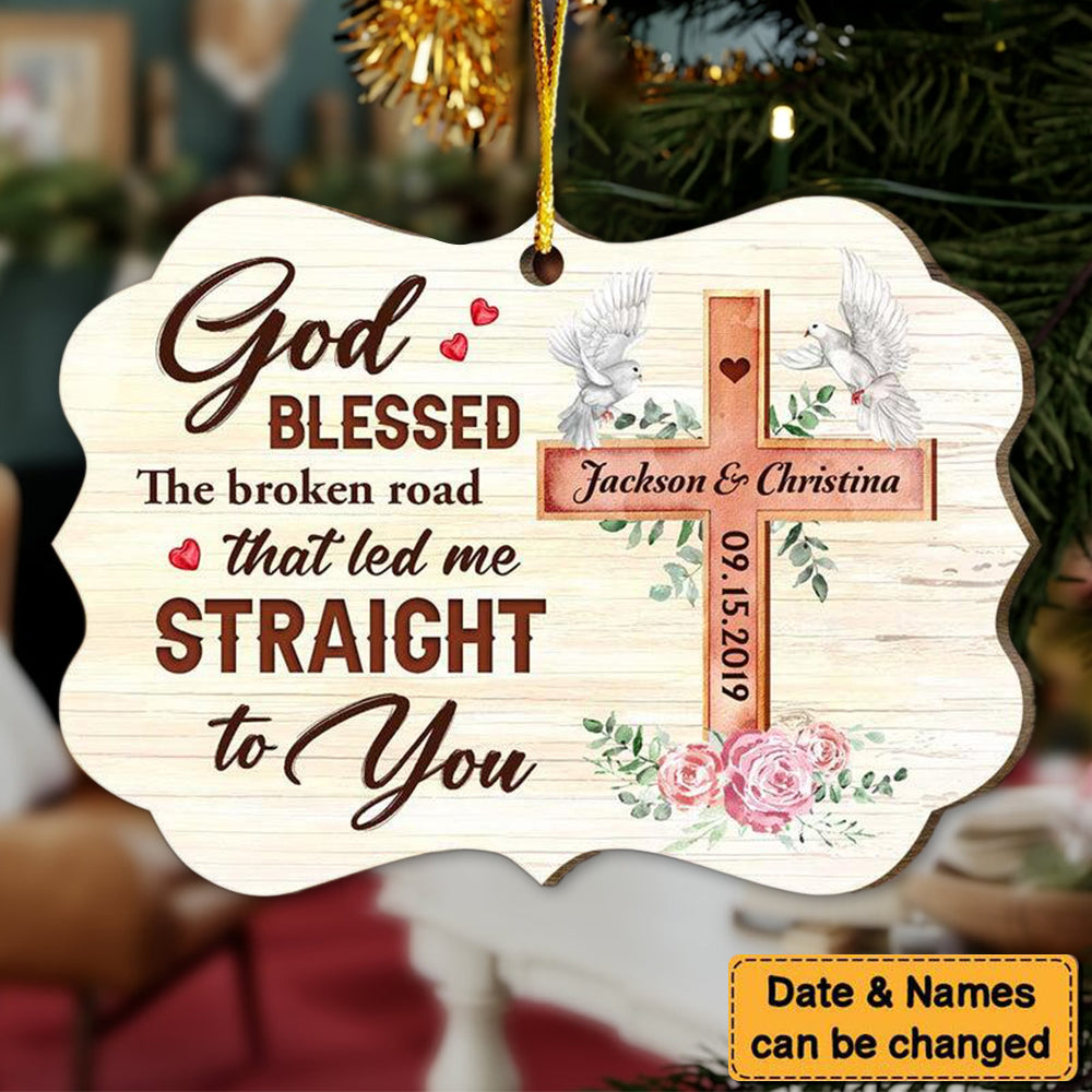 Christmas Religious Gift For Couple Cross Benelux Ornament