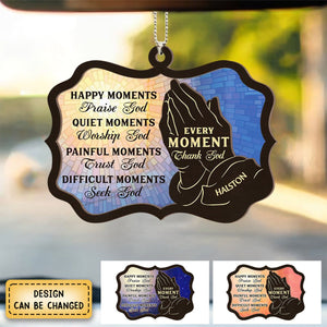 KISSFAITH-Christian Every Moment Thank God Personalized Ornament