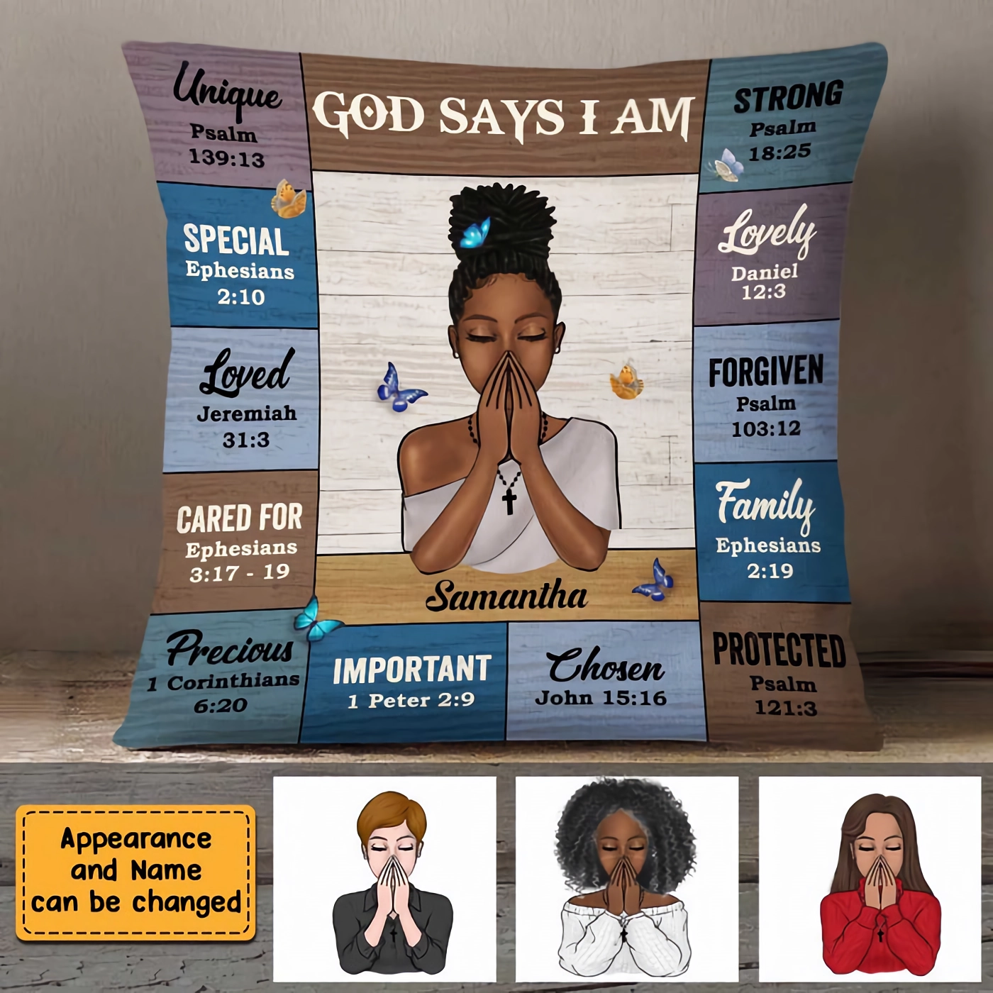 God Says I Am Bible Verses Pillowcase