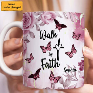 KISSFAITH-Walk by Faith Personalized Mug