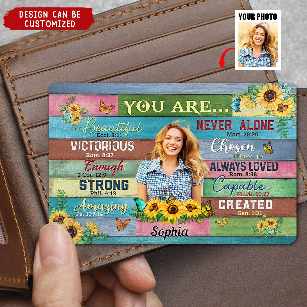 KISSFAITH-You Are Personalized Metal Wallet Card