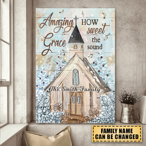 Amazing grace - Jesus Portrait Personalized Canvas Prints