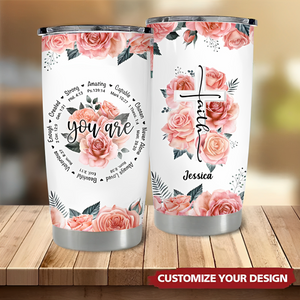 Christian Bible Verse You Are Religious Inspirational Custom Tumbler Gifts