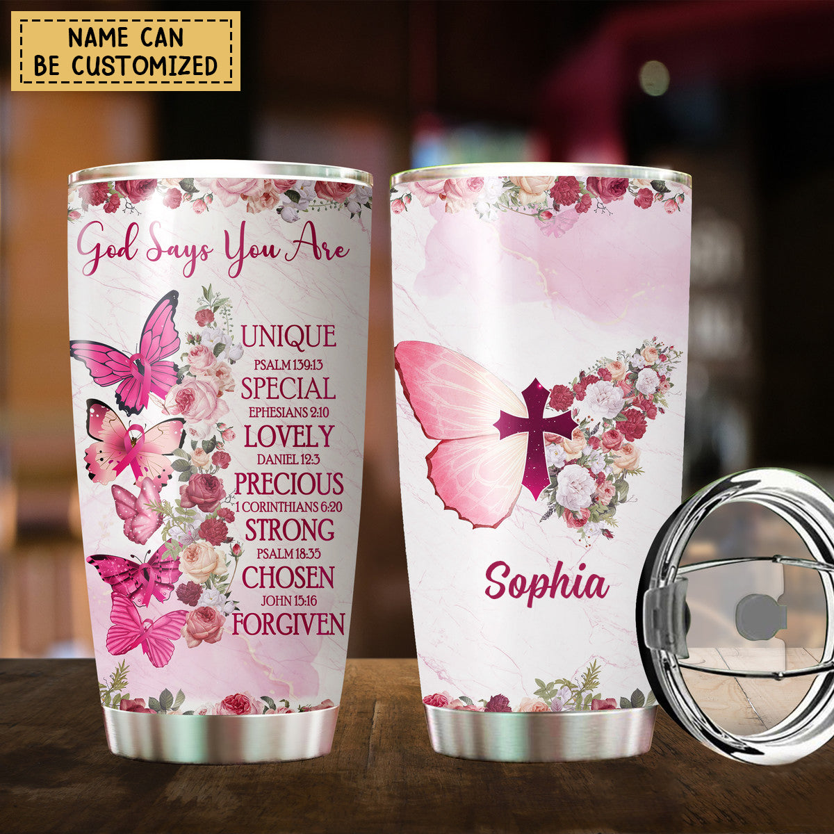 Premium Tumbler Personalized God Say You Are