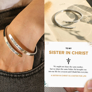 KISSFAITH-Sisters In Christ, Sisters For Life Adjustable Bracelet