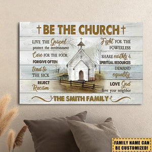 Church Be The Church Enjoy This Life Personalized Canvas