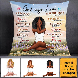 Gift For Daughter God Says I Am Bible Verses Pillowcase