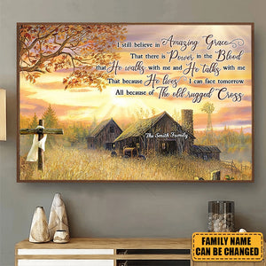 KISSFAITH-I Still Believe In Amazing Grace Canvas Wall Art -The Old Rugged Cross