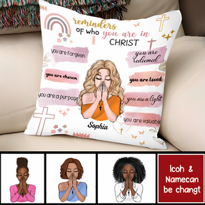 Christian Bible Verse Affirmations You Are Pillowcase