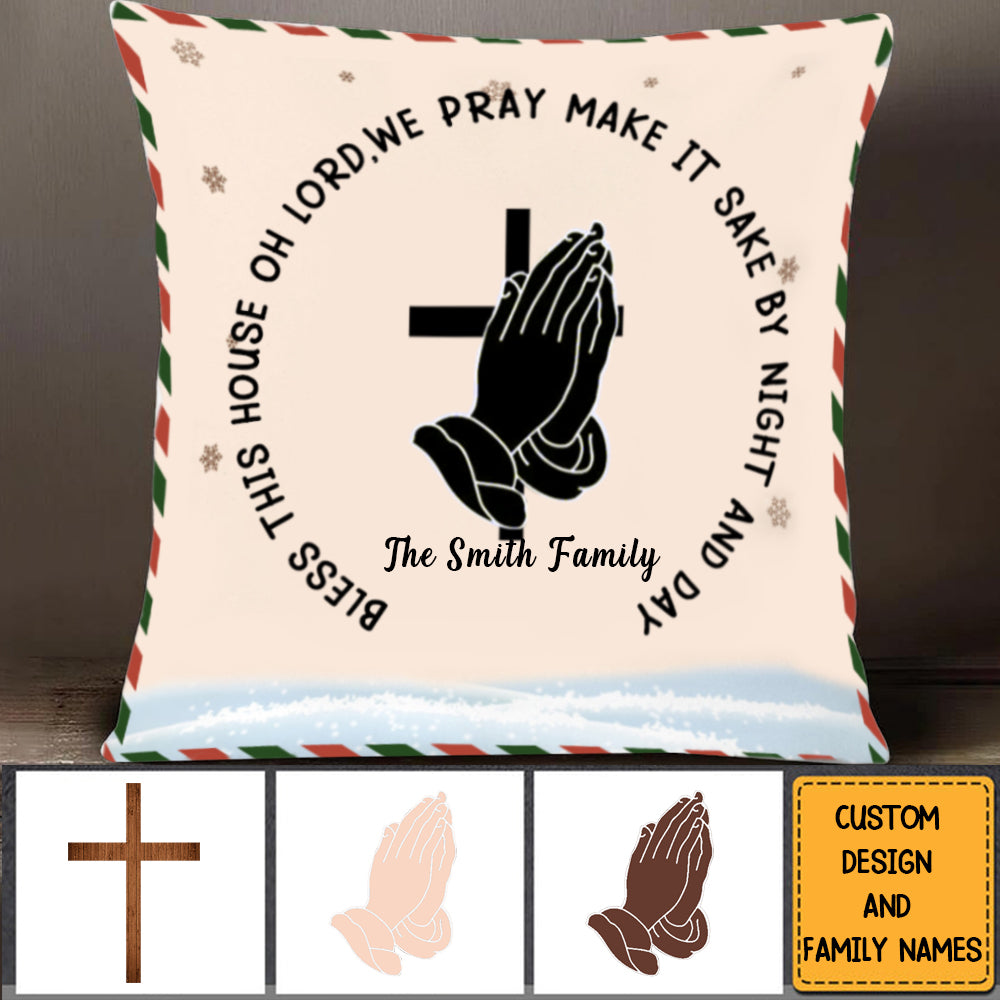 Bless This House And All Who Enter-Personalized Pillowcase